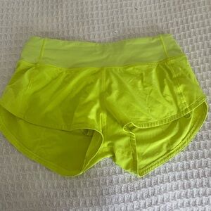 Lululemon sped up shorts, size 2